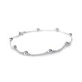 Click to view product details and reviews for Delicate Ball Link Bracelet In Silver 65 Inches.