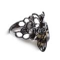 Click to view product details and reviews for Hornet Ring In Silver And Amber Default Title.