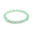 Click to view product details and reviews for Stretch Bead Bracelet In Silver And Aventurine Default Title.