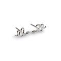 Click to view product details and reviews for Silver Snake Stud Earrings Default Title.