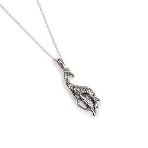 Giraffe Necklace In Silver 18 455cm