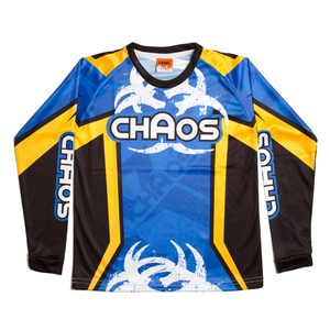 Chaos Kids Off Road Motocross Shirt Blue