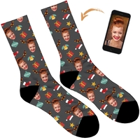 Reindeer Personalised Christmas Socks