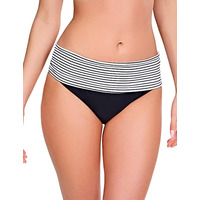 Panache Anya Stripe Fold Brief Black/White