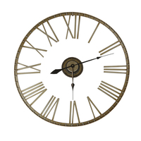 Extra Large 95cm Outdoor Skeleton Wall Clock Bronze