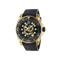 Click to view product details and reviews for Gucci Dive Black Dial Gold Snake Motif Ya136219.