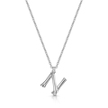 Click to view product details and reviews for Rox Bamboo Sterling Silver Letter N Pendant.