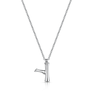 Rox Bamboo Sterling Silver Letter Y Pendant