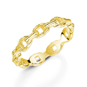 Rox Cane Yellow Oval Link Ring K