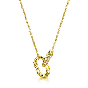 Rox Cane Yellow Oval Linked Necklace