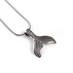 Mermaid Tail Necklace In Silver 16 42cm
