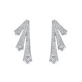 Click to view product details and reviews for Cosmic Diamond Drop Earrings 059cts.