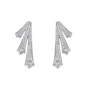 Cosmic Diamond Drop Earrings 059cts