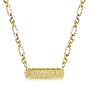 Rox Lox Linked Diamond Necklace 001ct