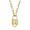 Click to view product details and reviews for Rox Lox Padlock Diamond Necklace 003ct.