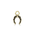 Click to view product details and reviews for Rox Lox Diamond Black Enamel Horseshoe Charm 0003.