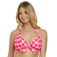 Freya Totally Check Halter Bikini Top