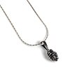 Click to view product details and reviews for Silver Pine Cone Necklace 16 42cm.