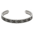 Click to view product details and reviews for Gucci Gg Marmont Aged Silver Bracelet.