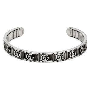 Gucci Gg Marmont Aged Silver Bracelet