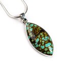 Click to view product details and reviews for Turquoise Necklace Natural Designer Gemstone 16 42cm.