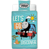 Thomas And Friends Childrens Bedding, Toddler Duvet Set - Discover