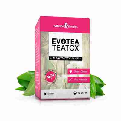 EvoTea Teatox Detox Herbal Weight Loss Slimming Tea Promo - 1 Box (30 Tea Bags)