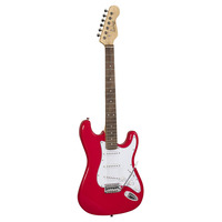 Rider Double Cutaway 3/4 Size Electric Guitar - Red