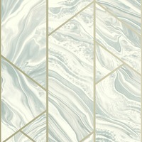 Marble Geometric Glitter Wallpaper Teal Rasch 310924