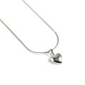 Click to view product details and reviews for Miniature Heart Necklace In Silver 16 42cm.