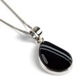 Click to view product details and reviews for Black Onyx Marble Necklace Natural Designer Gemstone 16 40cm.