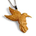 Click to view product details and reviews for Hand Carved Hummingbird Necklace In Buffalo Bone Natural Designer Gemstone 16 42cm.
