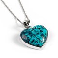 Click to view product details and reviews for Heart Shaped Shattuckite Necklace Natural Designer Gemstone 16 42cm.