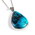 Click to view product details and reviews for Teardrop Shaped Shattuckite Necklace Natural Designer Gemstone 16 40cm.
