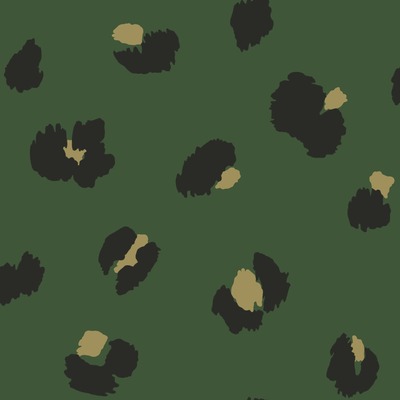 Large Leopard Spot Wallpaper Green Holden 13033