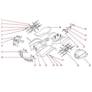 Funbikes Xtrax 125cc Quad Bike Rhs Footrest