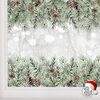 Christmas Pine Cone Border Window Decal - 120 x 25 cm