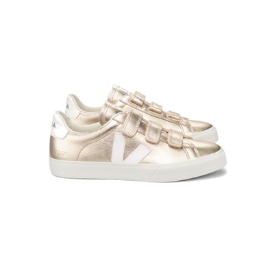 Recife Leather Trainers - Platine & White