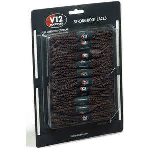 V12 Brown Black Safety Boot Laces