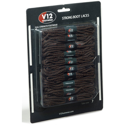 V12 Brown / Black Safety Boot Laces