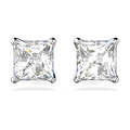 Click to view product details and reviews for Swarovski Attract Stud Earrings Square Cut Crystal White Rhodium Plated 5430365.