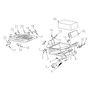 Chaos Gt1600 Electric Scooter Deck Hinge Bracket Right