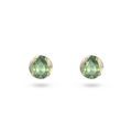 Click to view product details and reviews for Swarovski Stilla Stud Earrings Pear Cut Green Gold Tone Plated 5639120.