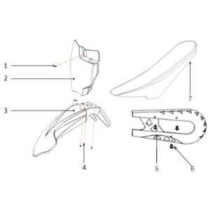 Mxr Rage 50cc Mini Dirt Bike Front Number Board