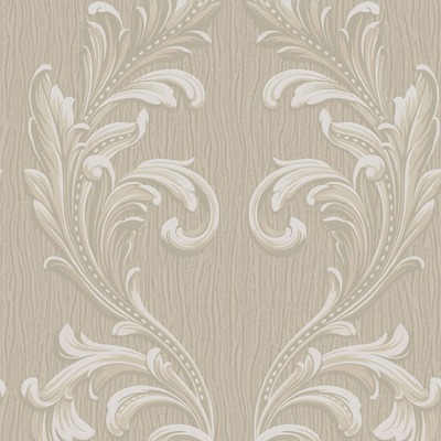 Tiffany Scroll Texture Wallpaper Beige Belgravia 41323
