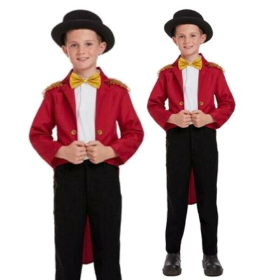 Circus Showman Ringmaster Fancy Dress Costume Age 4-6 Years