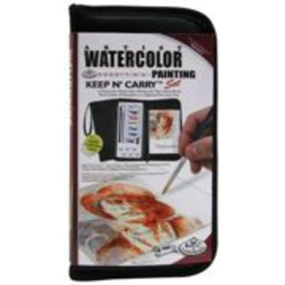 Watercolour Painting Set With Pad In Zip-up Carry Case
