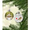 Personalised In Memory - Robin Christmas Tree Memorial Bauble