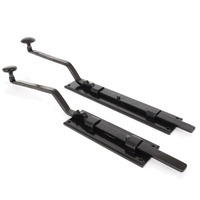 From The Anvil French Door Bolt (6" OR 10"), Black - 33113 BLACK - 6"