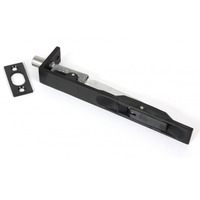 From The Anvil PVD Stainless Steel Flush Door Bolt (6"), Black - 90266 BLACK - 6"